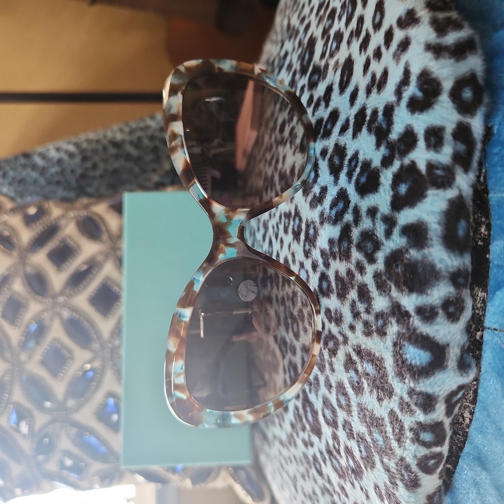 Tiffany Sunglasses Brown Gradient Blue Tortoise